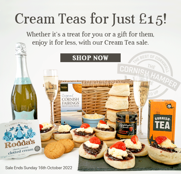 Cream Teas for Just £15! The Cornish Hamper Store